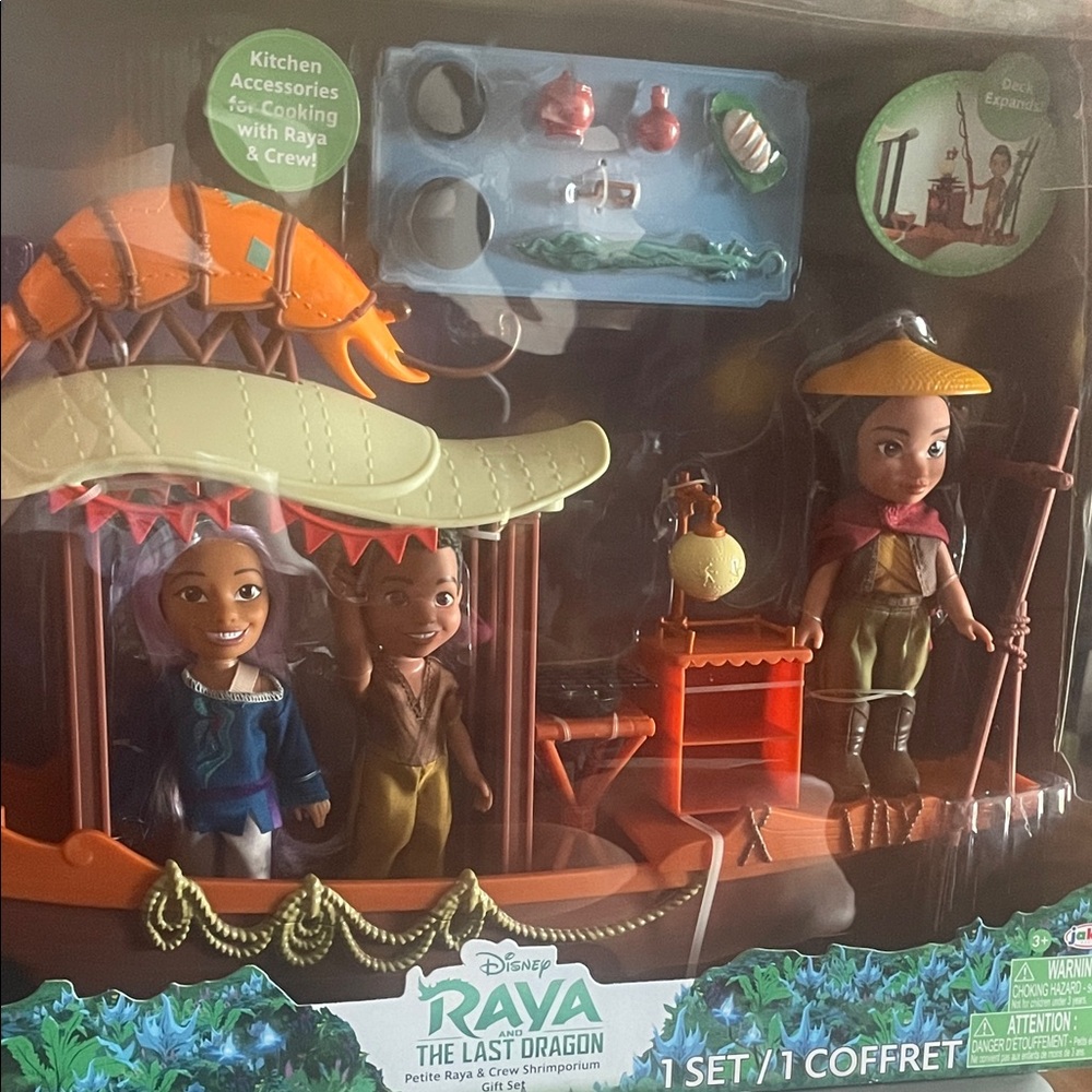 Disney Raya Adventure Cooking Playset - Orange, Brown, Green